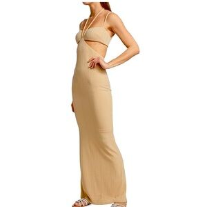 Rumer Rosanna dress in beige NWT